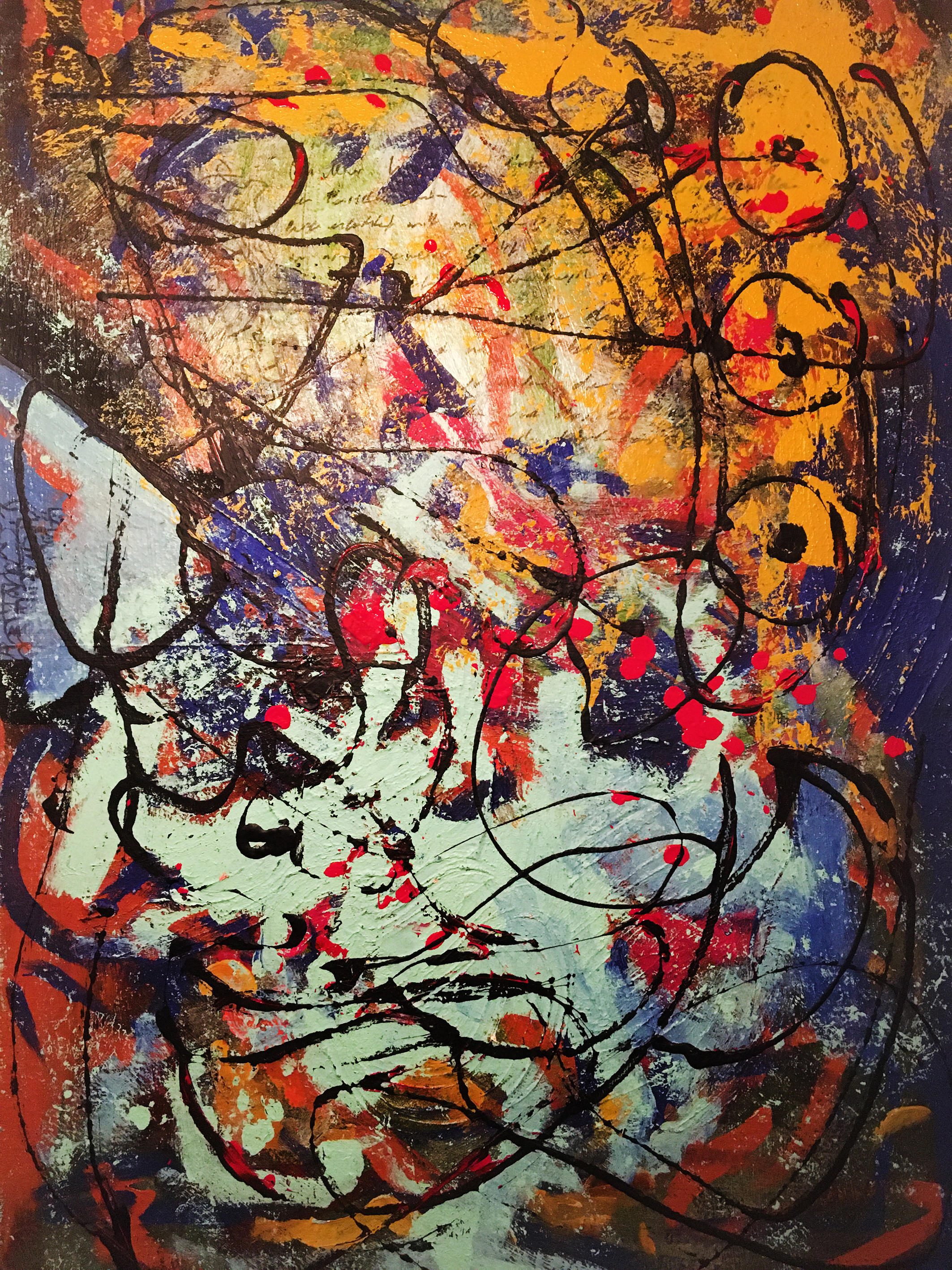 2017, Ohne Titel, Malerei, Öl, Acryl auf Leinwand